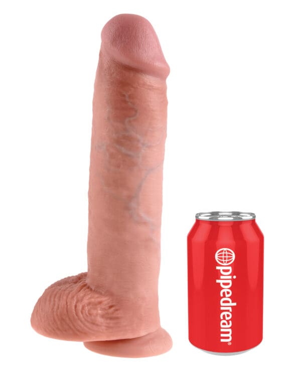King Cock 11" Cock w/Balls - Flesh - Image 3