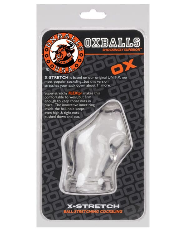 Oxballs Atomic Jock Unit X Stretch Cocksling - Clear - Image 2