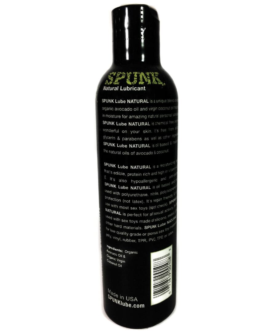 Spunk Natural Lube - 8 oz - Image 2