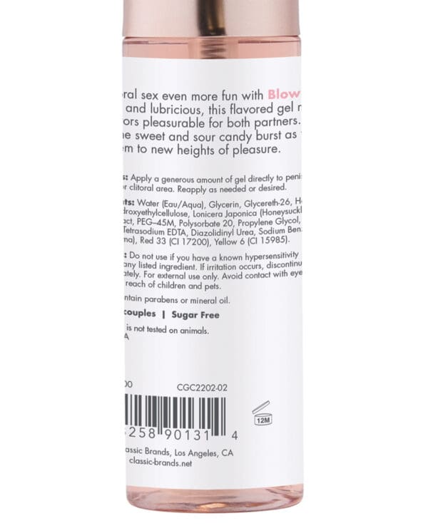 CGC Blow Me Oral Sex Gel - 2 oz Berry Burst - Image 3
