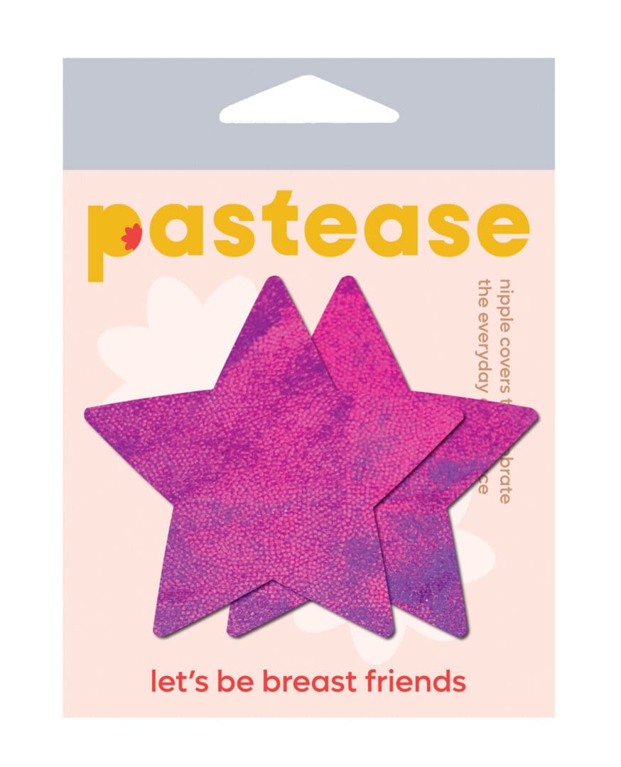Pastease Premium Hologram Star - Pink O/S
