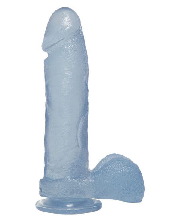Crystal Jellies 8" Ballsy Cock - Clear - Image 2