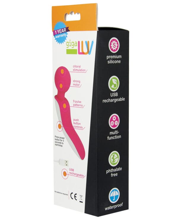 GigaLuv Orbital Wand 9x - 9 Functions Pink - Image 3