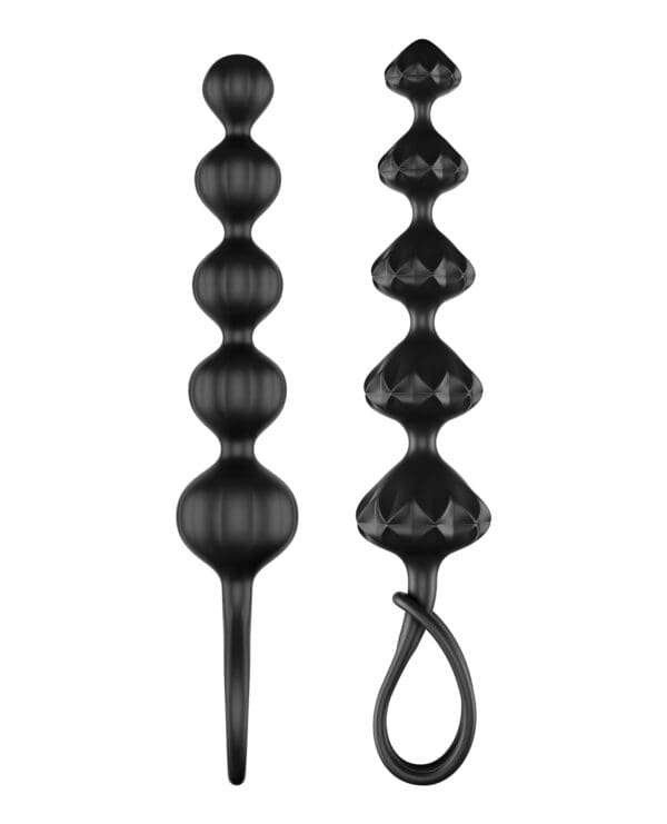 Satisfyer Love Beads Soft Silicone Beads -  Set of 2 Black - Image 3