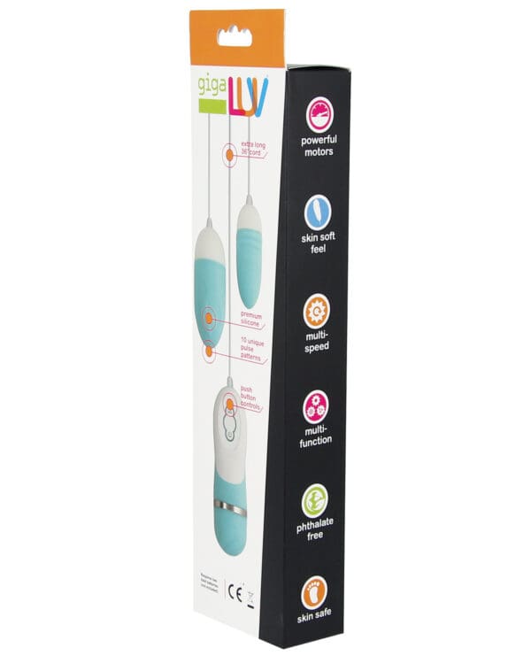 GigaLuv Dual Vibra Bullets - 10 Functions Tiffany Blue - Image 3