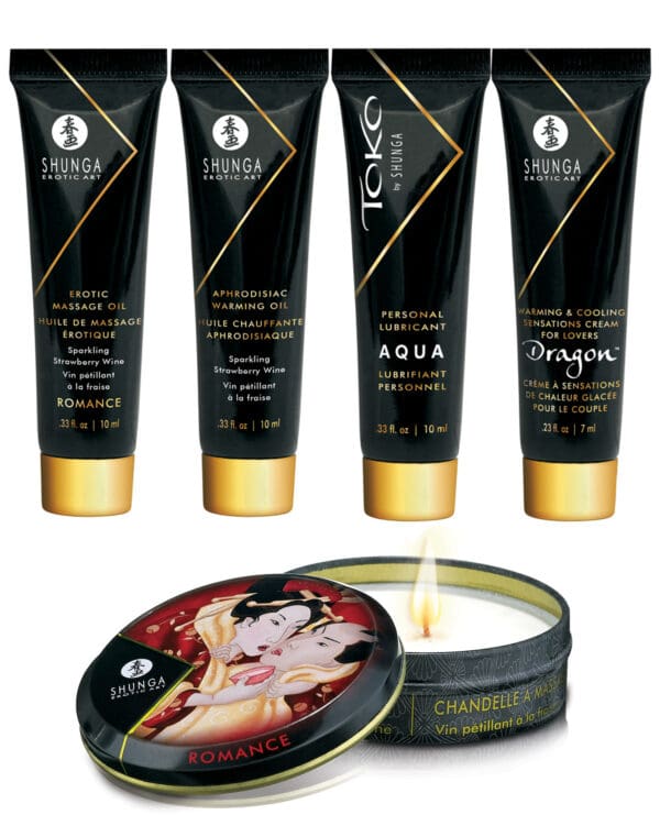 Shunga Geisha's Secret Luxury Gift Set - Sparkling Strawberry Wine - Image 2