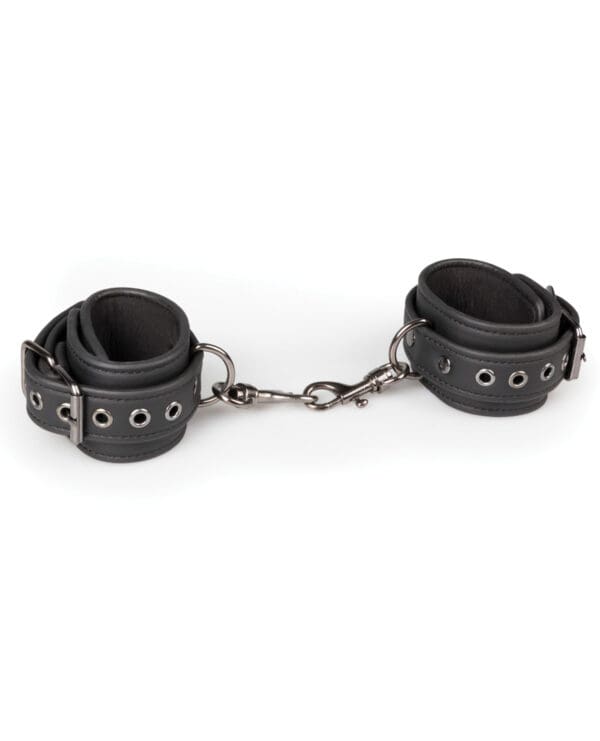 Easy Toys Faux Leather Handcuffs - Black - Image 2
