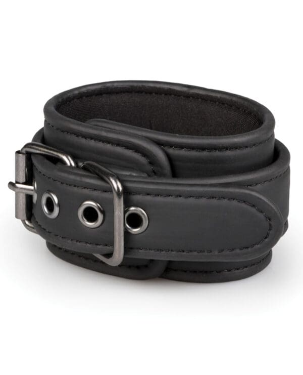 Easy Toys Faux Leather Handcuffs - Black - Image 4
