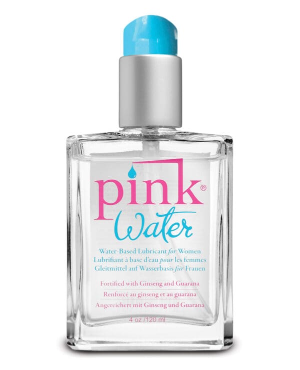 Pink Water Based Lubricant - 4 oz Bottle w/Pump - Image 2