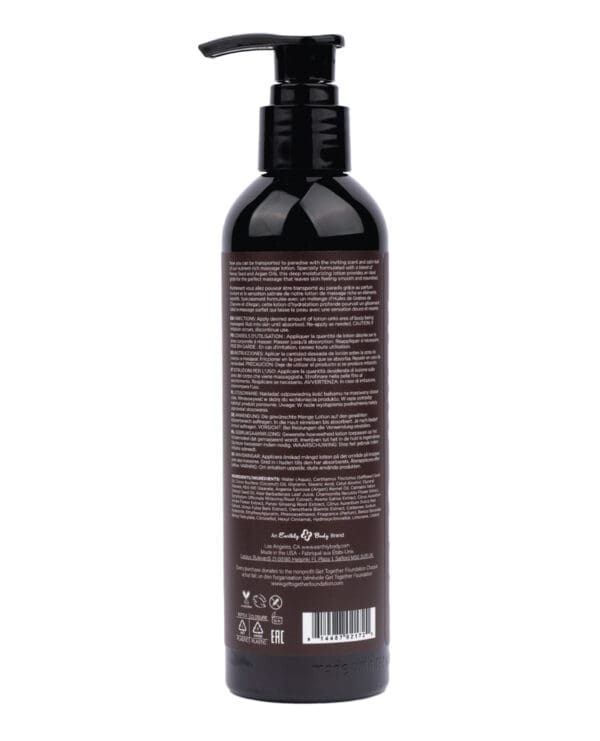 Earthly Body Hemp Seed Massage Lotion - 8 oz Guavalava - Image 2