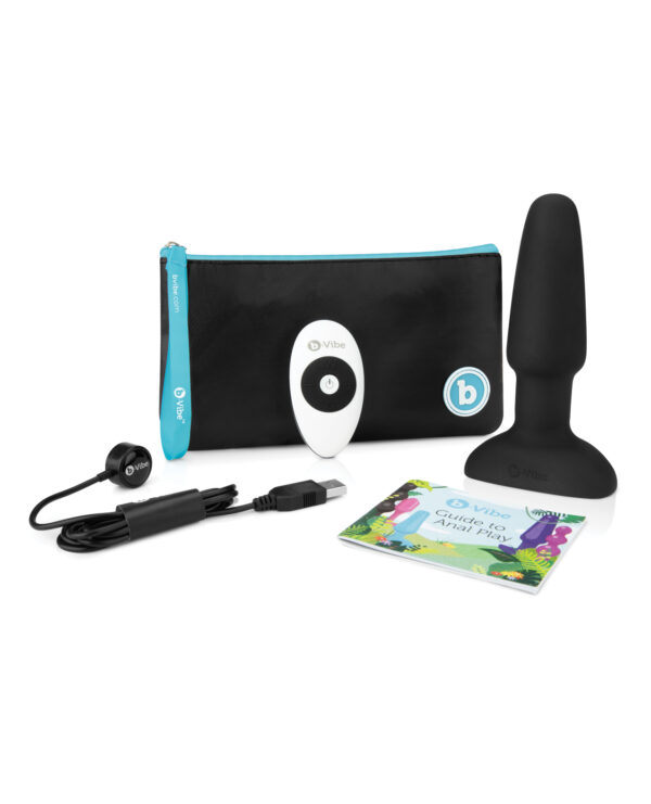 b-Vibe Rimming Plug 2 - Black - Image 5
