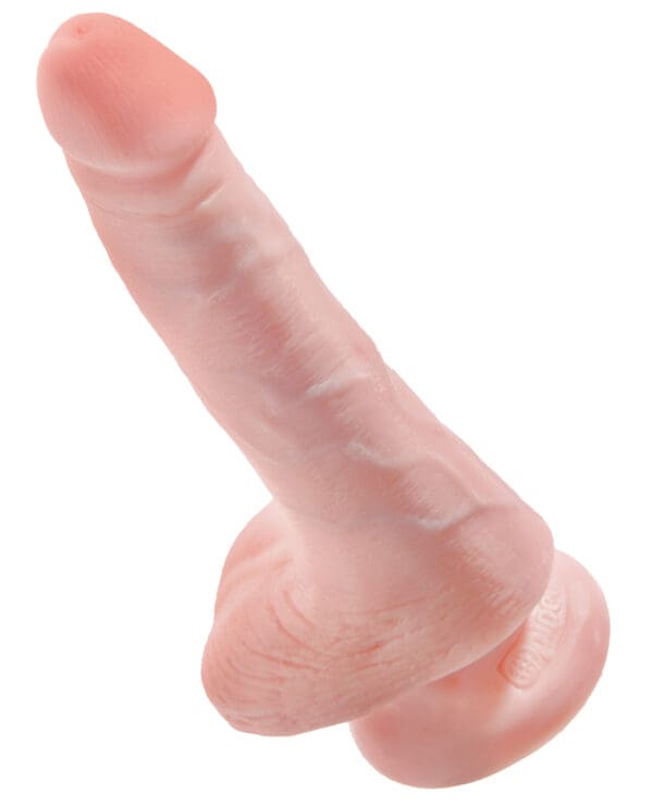 King Cock 6" Cock w/Balls - Flesh - Image 3