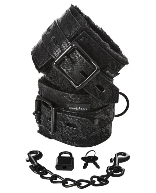 Sincerely Lace Fur Lined Handcuffs - Image 2