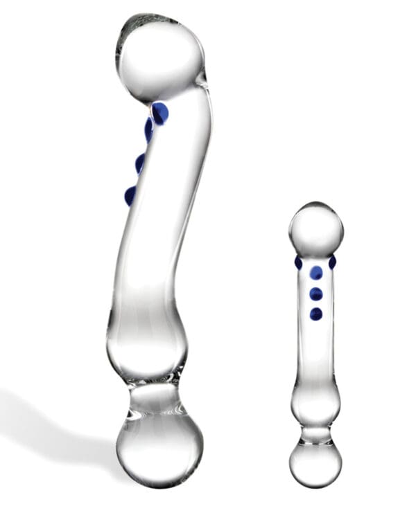 Glas 6" Textured G-Spot Glass Dildo - Image 2