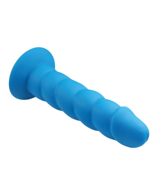 Rock Candy Suga Daddy 7" Silicone Dildo - Blue - Image 2