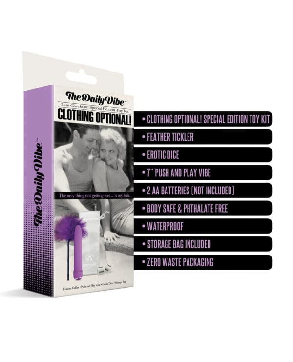 The Daily Vibe Clothing is Optional Kit - Purple - Image 4