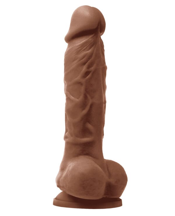Colours Pleasures 5" Dildo w/ Suction Cup - Brown - Image 2