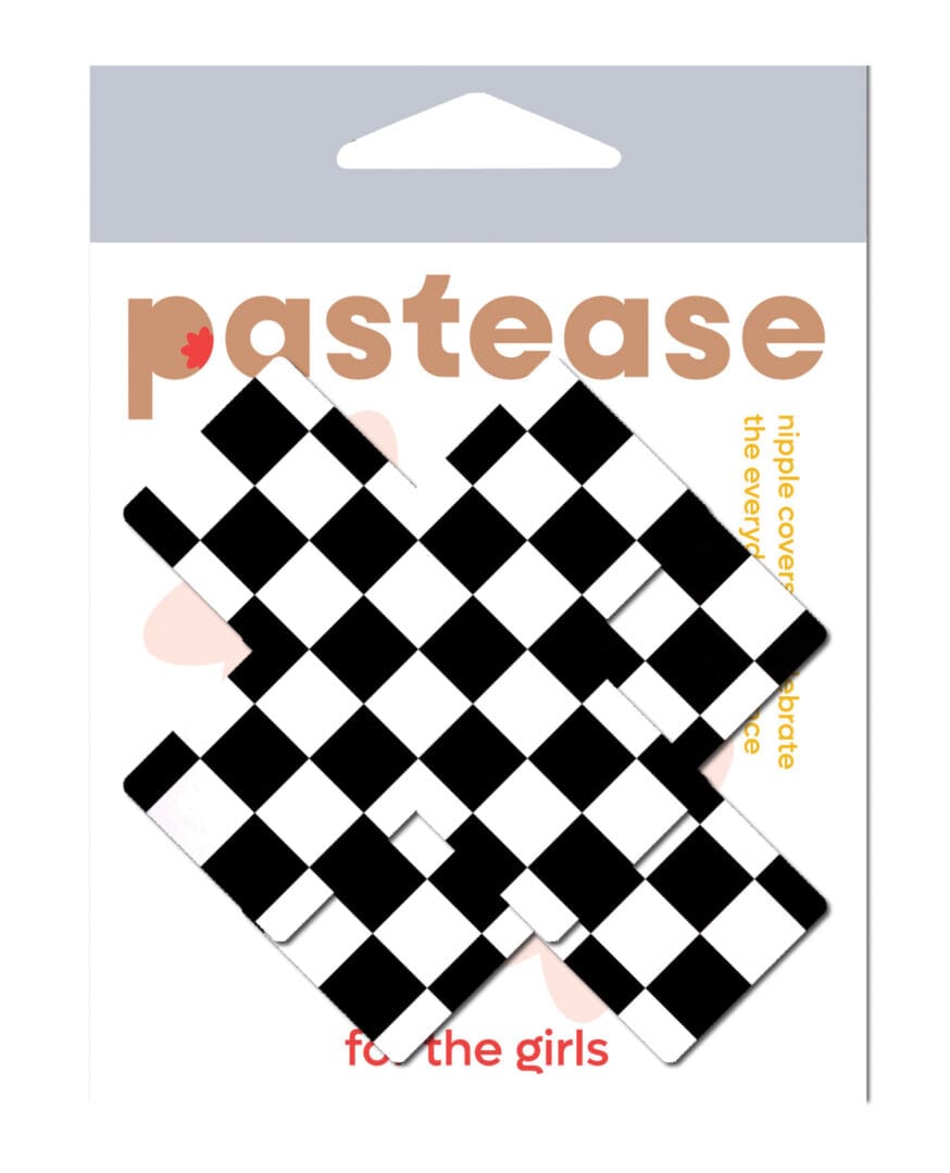 Pastease Premium Checker Cross - Black/White O/S