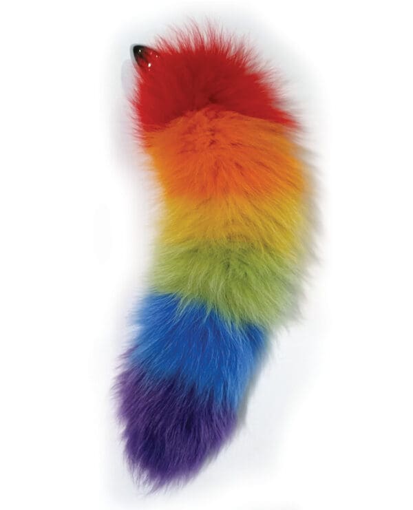 Rainbow Foxy Tail Butt Plug - Image 2