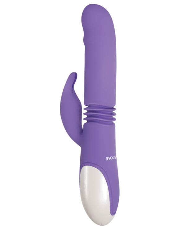 Evolved Thick & Thrust Bunny Dual Stim Rechargeable - Purple - Image 4