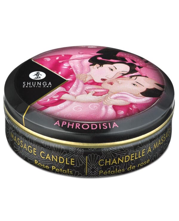 Shunga Aphrodisia Mini Candlelight Massage Candle - 1 oz Roses - Image 2