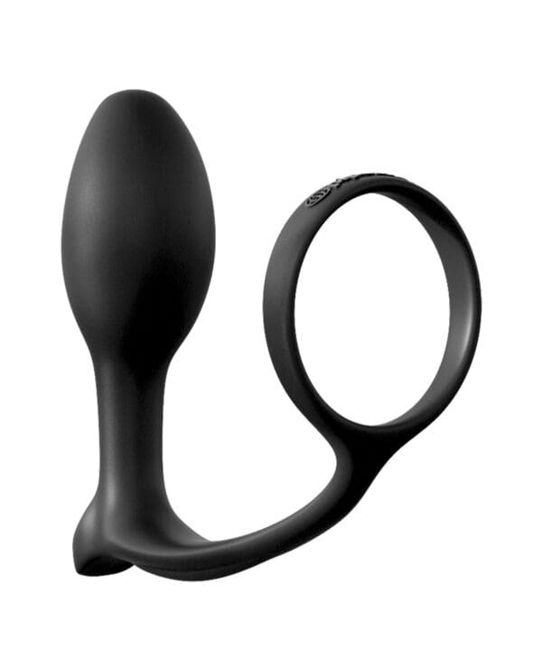 Anal Fantasy Ass-Gasm Cockring Beginners Plug - Black - Image 3