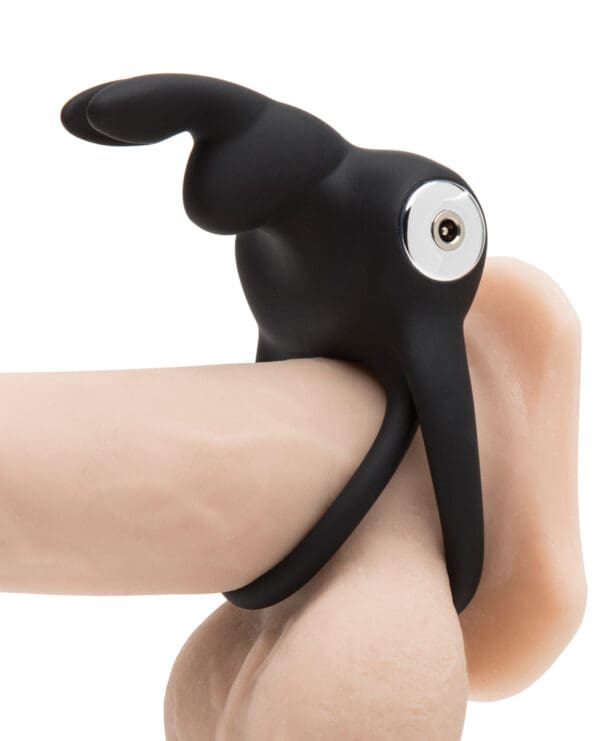 Happy Rabbit Cock Ring - Black - Image 4