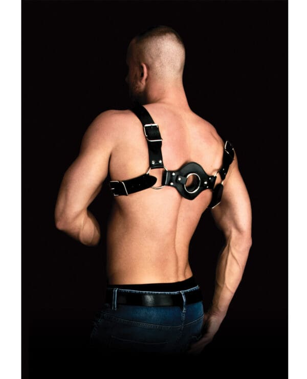 Shots Ouch Costas Solid Structure 1 Body Harness - Black - Image 4