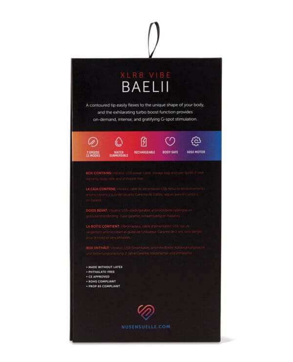 Nu Sensuelle Baelii Flexible G Spot XLR8 Turbo Boost - Electric Blue - Image 5
