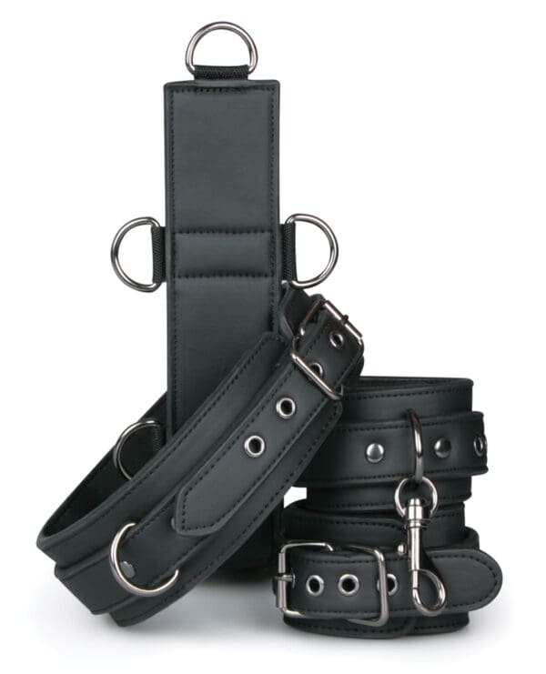 Easy Toys Neck To Wrist Restraint Set - Black - Image 3