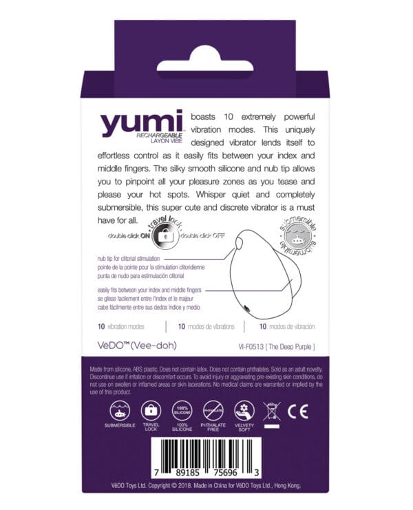 VeDO Yumi Finger Vibe - Deep Purple - Image 2