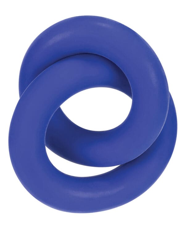 Hunky Junk Duo Linked Cock & Ball Rings - Cobalt - Image 3
