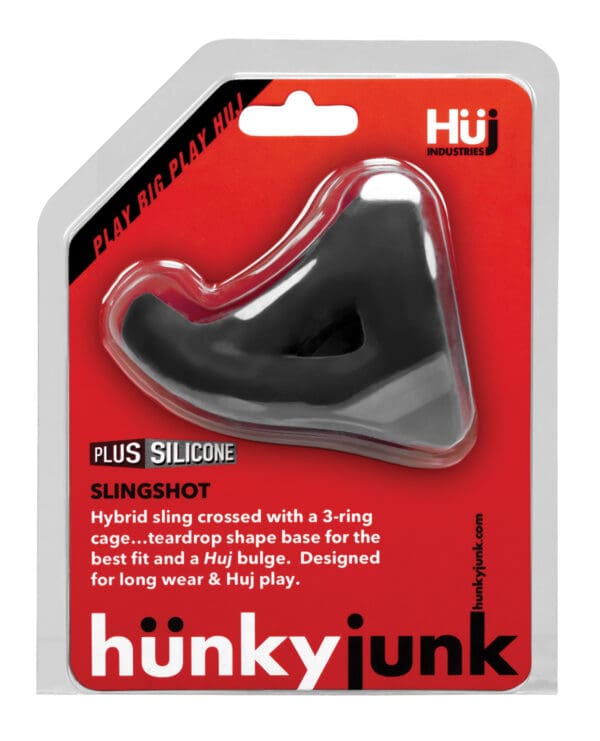 Hunky Junk Slingshot 3 Ring Teardrop - Tar - Image 3