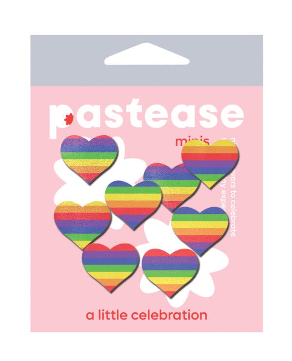 Pastease Premium Mini Rainbow Heart - Pack of 8 O/S