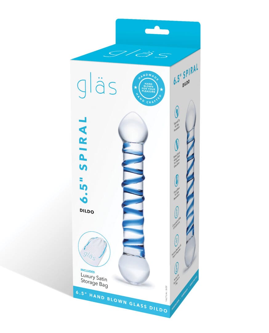 Glas 6.5" Spiral Dildo