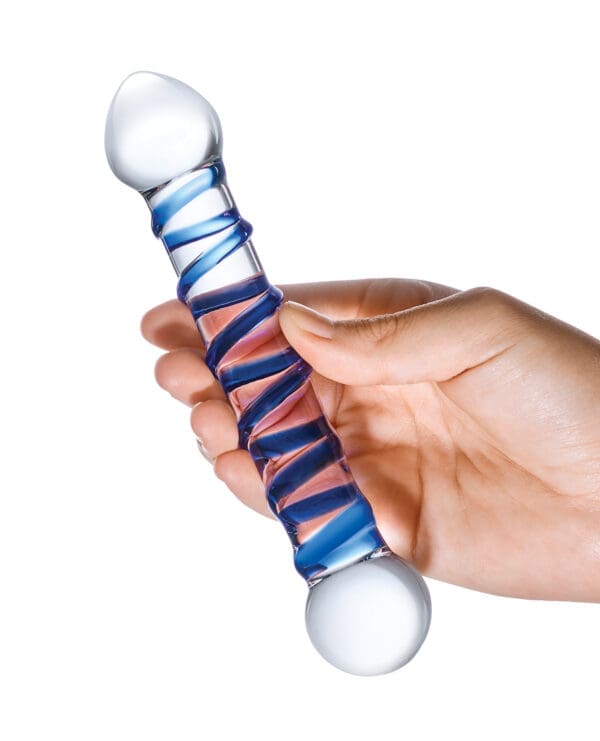 Glas 6.5" Spiral Dildo - Image 4