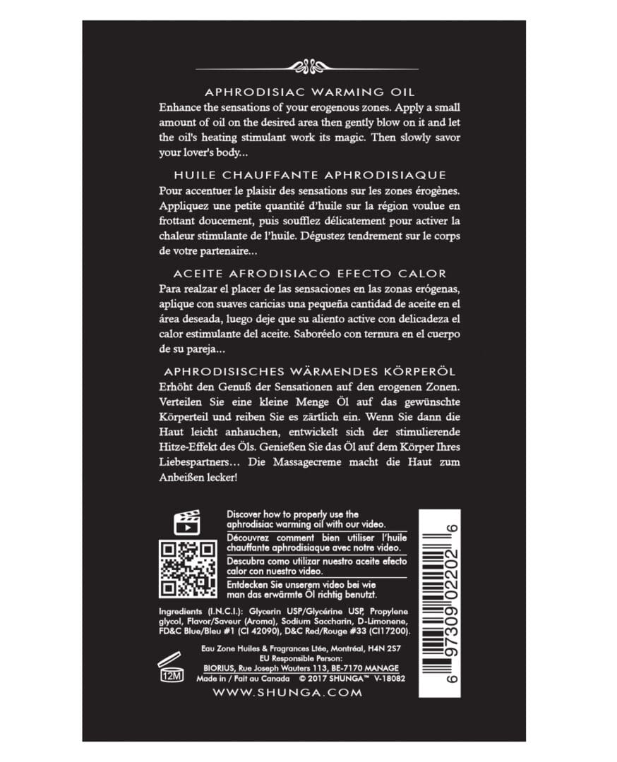 Shunga Warming Oil - 3.5 oz Exotic Fruits - Image 2