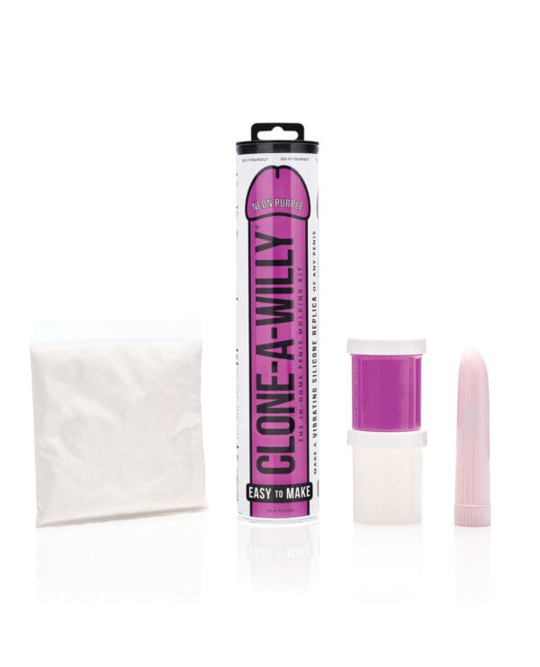Clone-A-Willy Kit Vibrating - Neon Purple - Image 2