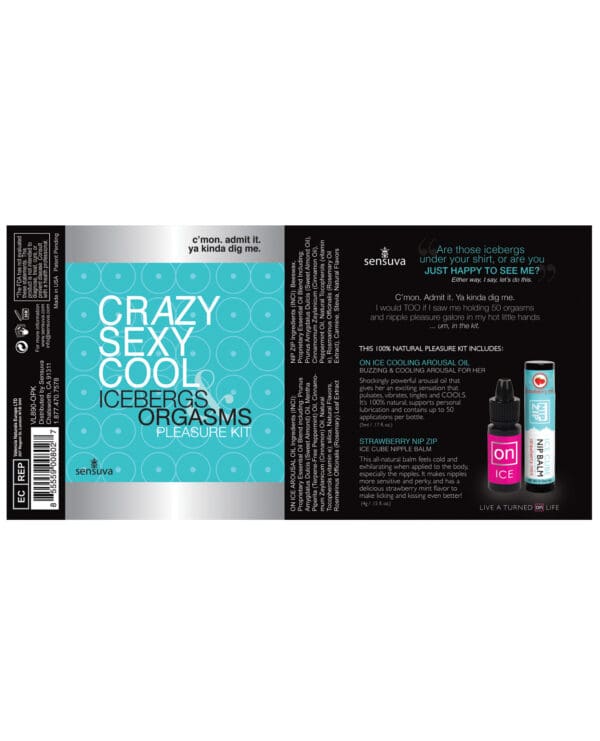 Sensuva Crazy Sexy Cool Icebergs & Orgasms Pleasure Kit - Image 2