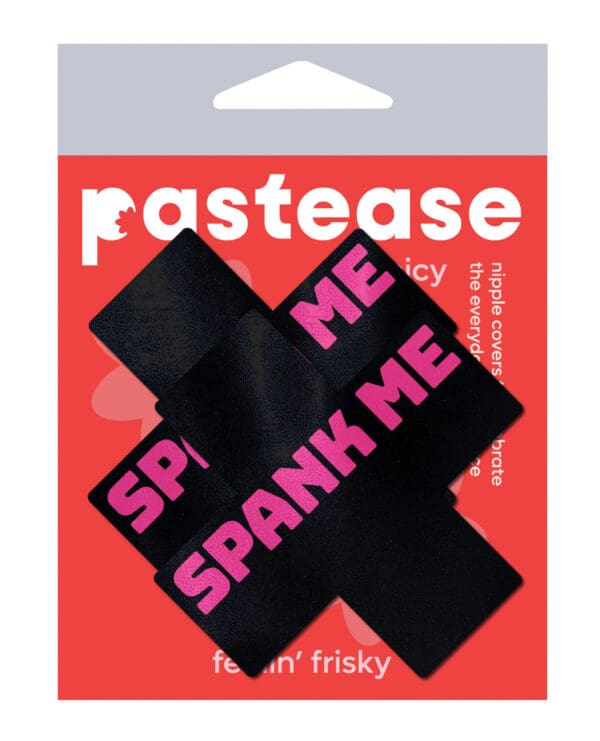 Pastease Premium Spank Me Plus - Black/Pink O/S