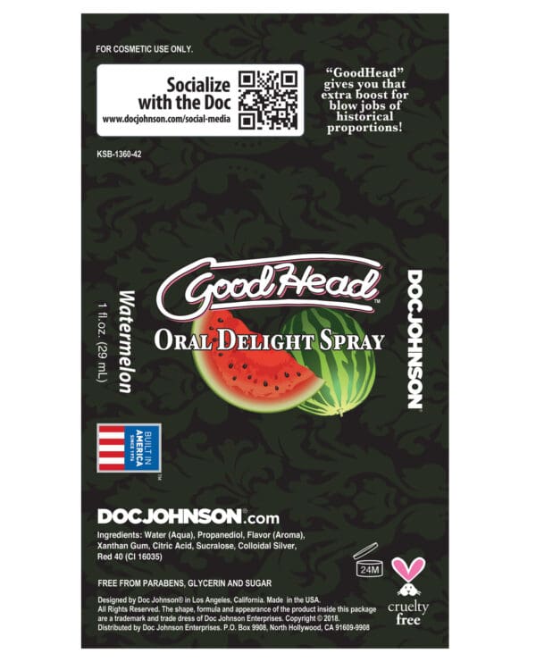 GoodHead Oral Delight Spray - Watermelon - Image 3
