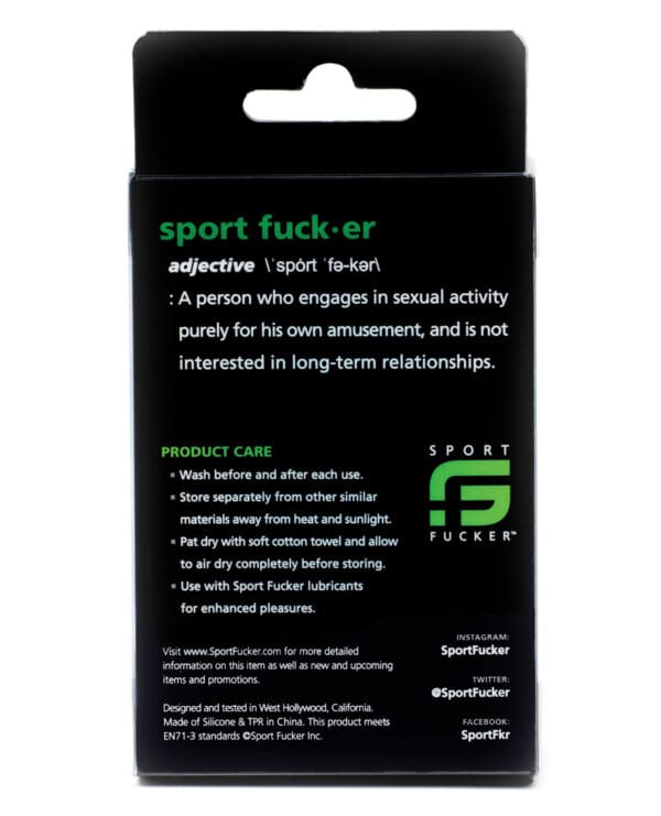 Sport Fucker Cum Stopper 2.0 - Black - Image 3