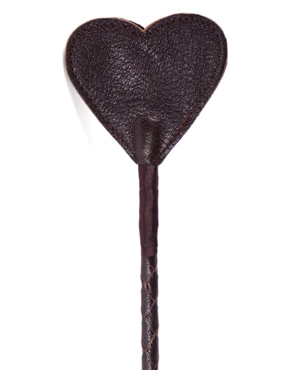 Spartacus Heart Crop - Brown Leather - Image 2