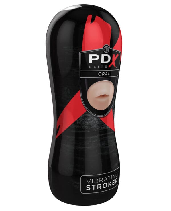PDX Elite Vibrating Stroker - Oral - Image 3
