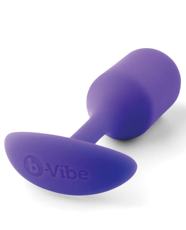 b-Vibe Weighted Snug Plug 2 - 114 g Purple - Image 3