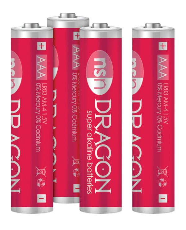 Dragon Alkaline Batteries - AAA Pack of 4 - Image 2