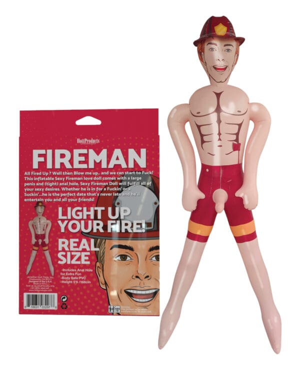 Inflatable Party Doll - Fireman - Image 2
