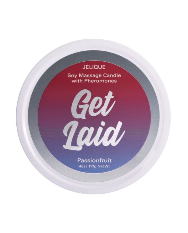 Jelique Massage Candle - 4 oz Get Laid Passion Fruit - Image 4