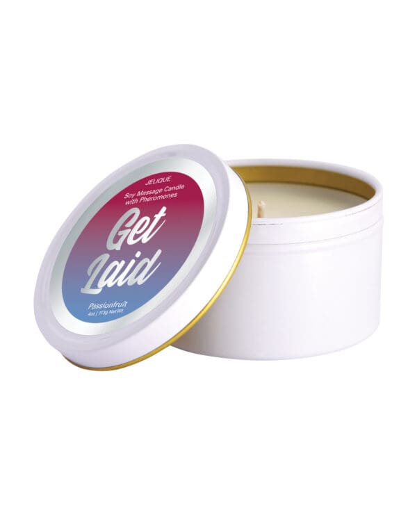 Jelique Massage Candle - 4 oz Get Laid Passion Fruit - Image 5