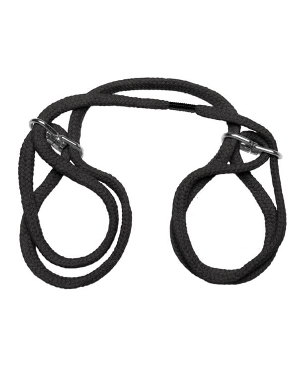 Japanese Style Bondage Wrist or Ankle Cotton Rope - Black - Image 2